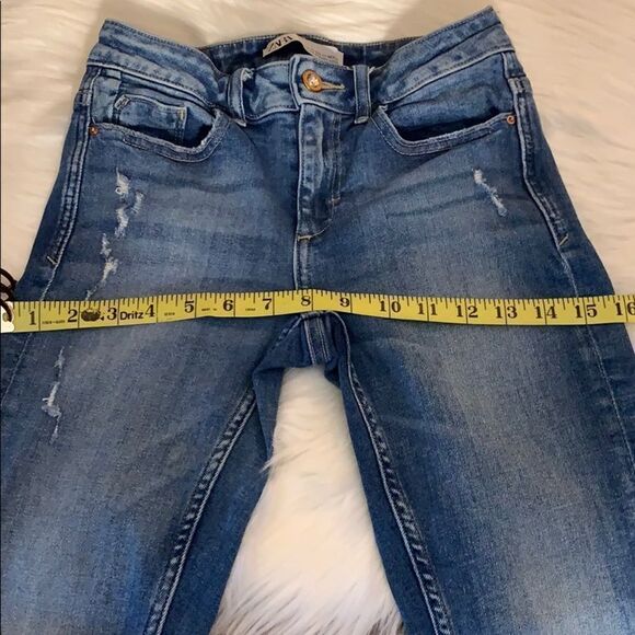 Zara Skinny Distressed Jeans Size 2 - Picture 10 of 11